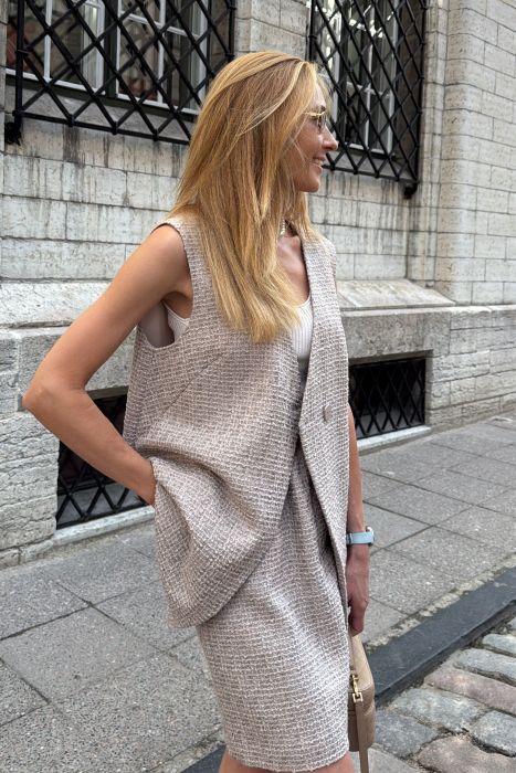 Helebeez vest ja lühike seelik (XS)