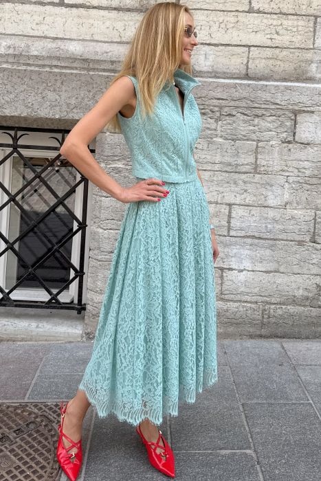 Mündiroheline pitsist seelik ja vest (XS-M)