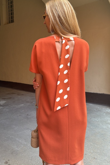 -40% Seljapaelaga oranž kleit (XS)